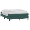 Sommier à lattes de lit et matelas vert foncé 160x210cm velours 