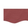 Tissu de remplacement de cantonnière d’auvent rayure bordeaux 