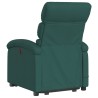 Fauteuil inclinable de massage électrique Vert foncé Tissu 