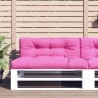 Coussin de palette rose 120x40x12 cm tissu 