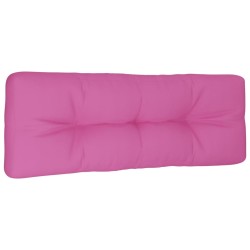 Coussin de palette rose 120x40x12 cm tissu 