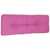 Coussin de palette rose 120x40x12 cm tissu 