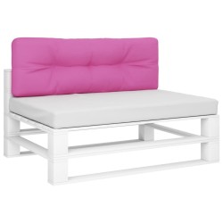 Coussin de palette rose 120x40x12 cm tissu 