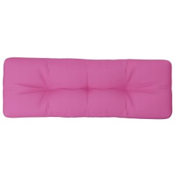 Coussin de palette rose 120x40x12 cm tissu 