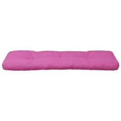 Coussin de palette rose 120x40x12 cm tissu 