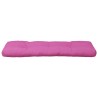 Coussin de palette rose 120x40x12 cm tissu 