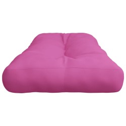 Coussin de palette rose 120x40x12 cm tissu 