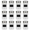 Pots de conservation avec autocollant 12 pcs 300 ml 