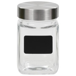 Pots de conservation avec autocollant 12 pcs 300 ml 