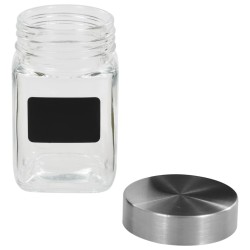 Pots de conservation avec autocollant 12 pcs 300 ml 
