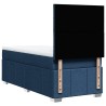 Sommier à lattes de lit avec matelas Bleu 80x200 cm Tissu 