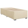 Sommier à lattes de lit et matelas Crème 90x190 cm Tissu 