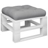 Coussin de palette gris tissu 