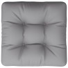 Coussin de palette gris tissu 