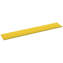 Panneaux muraux 12 pcs Jaune clair 90x15 cm Tissu 1,62 m² 
