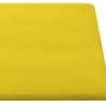 Panneaux muraux 12 pcs Jaune clair 90x15 cm Tissu 1,62 m² 