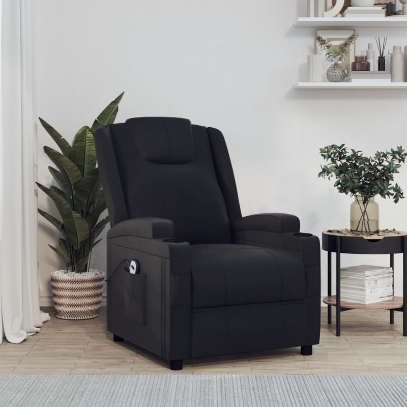 Fauteuil Noir Similicuir 