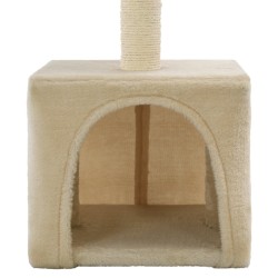 Arbre à chat avec griffoirs en sisal 55 cm Beige 