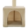 Arbre à chat avec griffoirs en sisal 55 cm Beige 