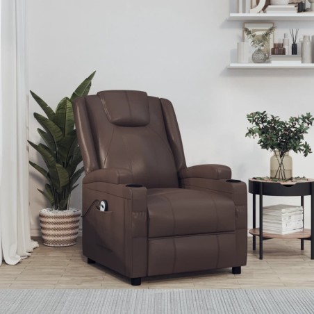 Fauteuil Marron Similicuir 