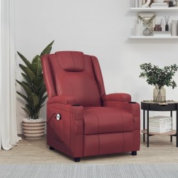 Fauteuil Rouge bordeaux Similicuir 
