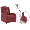 Fauteuil Rouge bordeaux Similicuir 