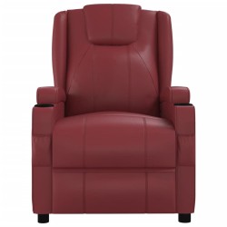 Fauteuil Rouge bordeaux Similicuir 