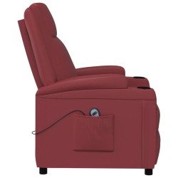 Fauteuil Rouge bordeaux Similicuir 