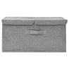 Boîte de rangement Tissu 50x30x25 cm Gris 