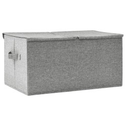Boîte de rangement Tissu 50x30x25 cm Gris 