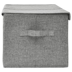 Boîte de rangement Tissu 50x30x25 cm Gris 