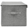 Boîte de rangement Tissu 50x30x25 cm Gris 