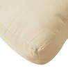 Canapés centraux palette de jardin 2pcs et coussins bois acacia 