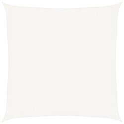 Voile d'ombrage 160 g/m² Blanc 2,5x2,5 m PEHD 