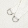 Voile d'ombrage 160 g/m² Blanc 2,5x2,5 m PEHD 