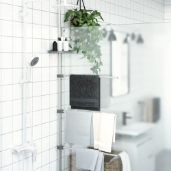 Porte-serviette 47x280 cm aluminium 