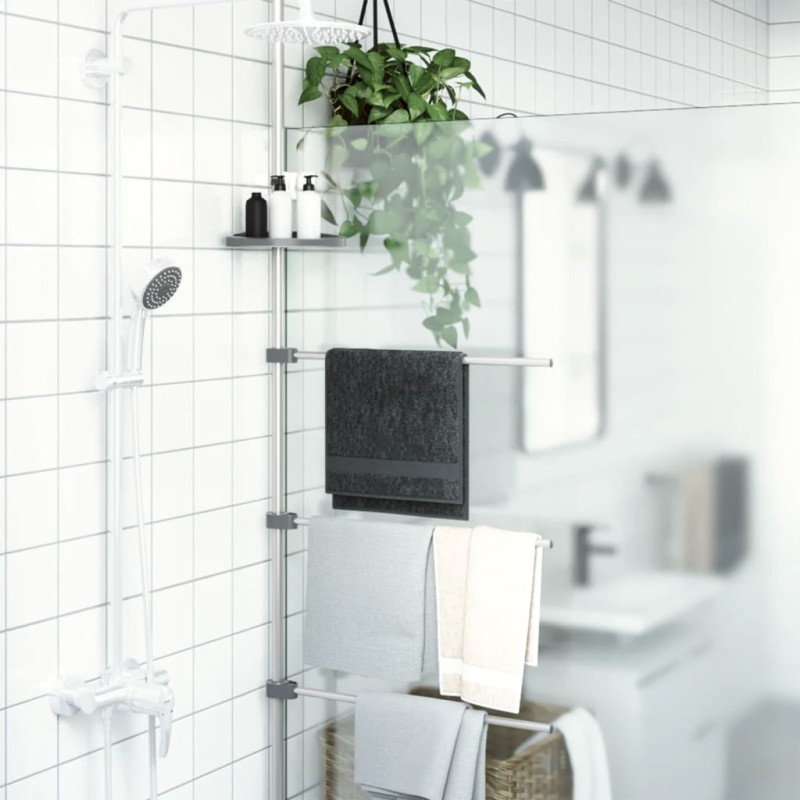 Porte-serviette 47x280 cm aluminium 