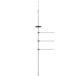 Porte-serviette 47x280 cm aluminium 
