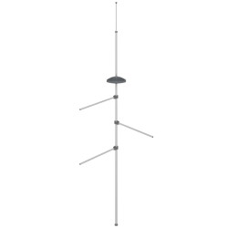 Porte-serviette 47x280 cm aluminium 