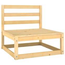 Salon de jardin 5 pcs bois de pin massif 