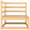 Salon de jardin 5 pcs bois de pin massif 