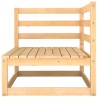 Salon de jardin 5 pcs bois de pin massif 