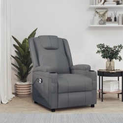 Fauteuil Anthracite Similicuir 