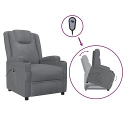 Fauteuil Anthracite Similicuir 