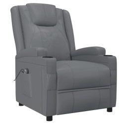 Fauteuil Anthracite Similicuir 