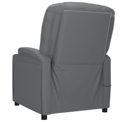 Fauteuil Anthracite Similicuir 