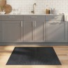 Tapis rectangulaire gris 100x100 cm bambou 