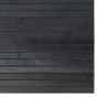 Tapis rectangulaire gris 100x100 cm bambou 
