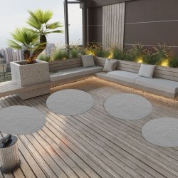 Gazon artificiel avec picots Dia.130 cm Gris Rond 