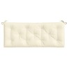 Coussin de banc de jardin crème 120x50x7 cm tissu oxford 